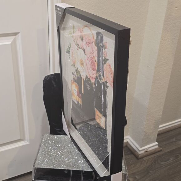 Design District Chanel Gucci Glam Fashion Hand Embellished Framed Wall Decor - Picture 4 of 5